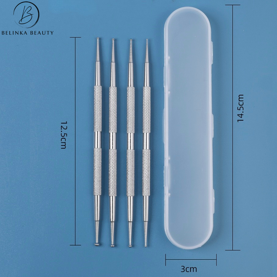 Professional set of decorative balls for nails