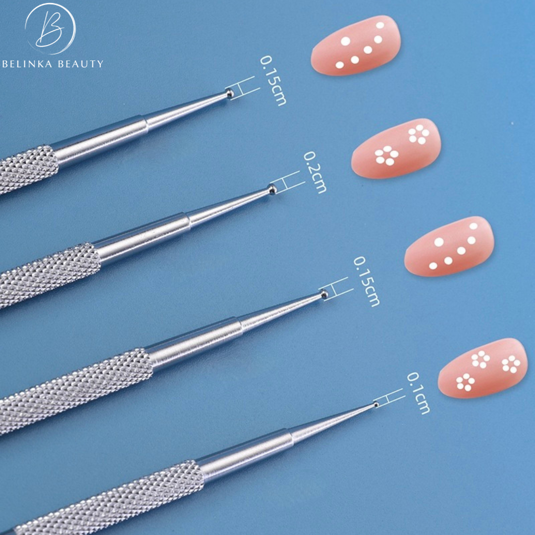 Professional set of decorative balls for nails