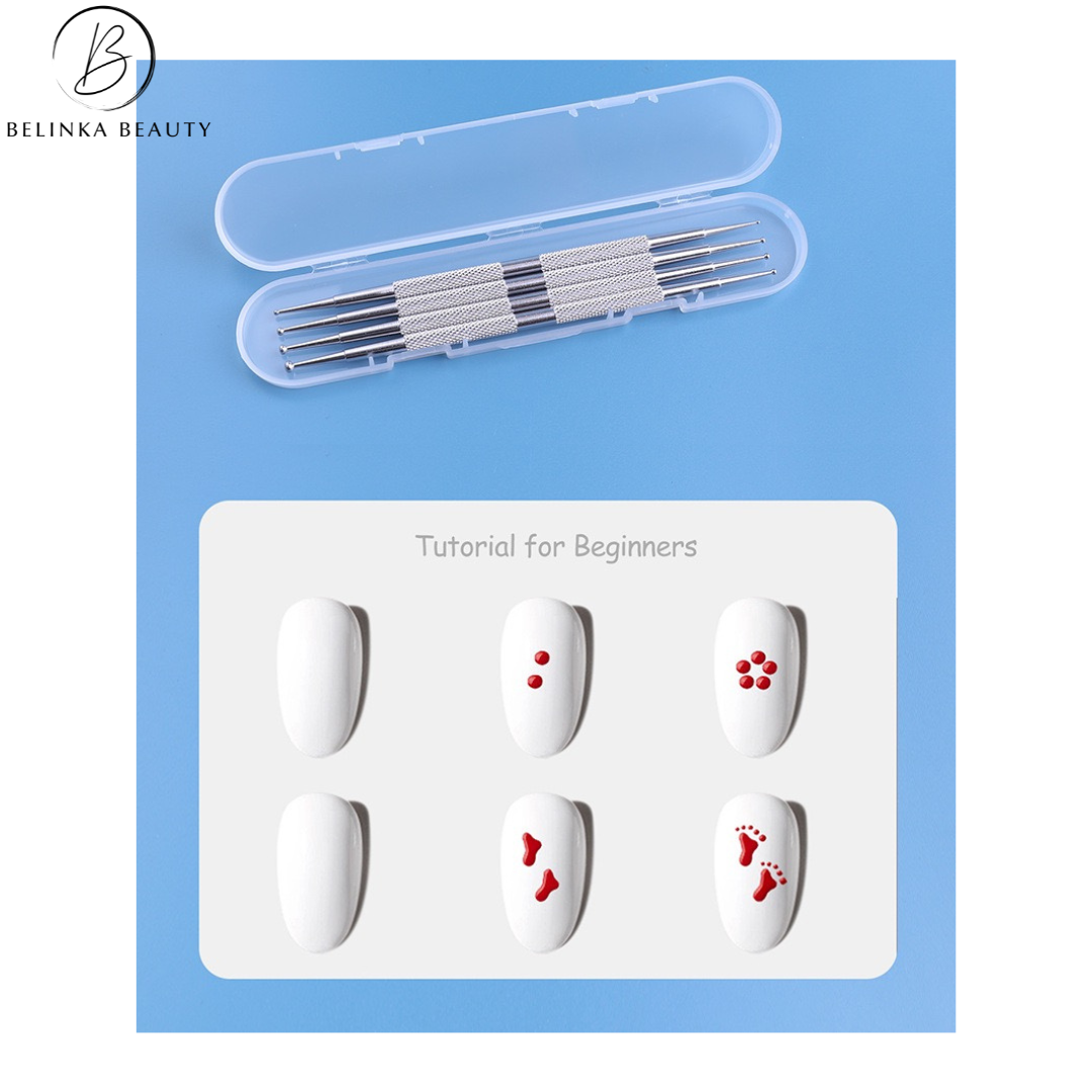 Professional set of decorative balls for nails