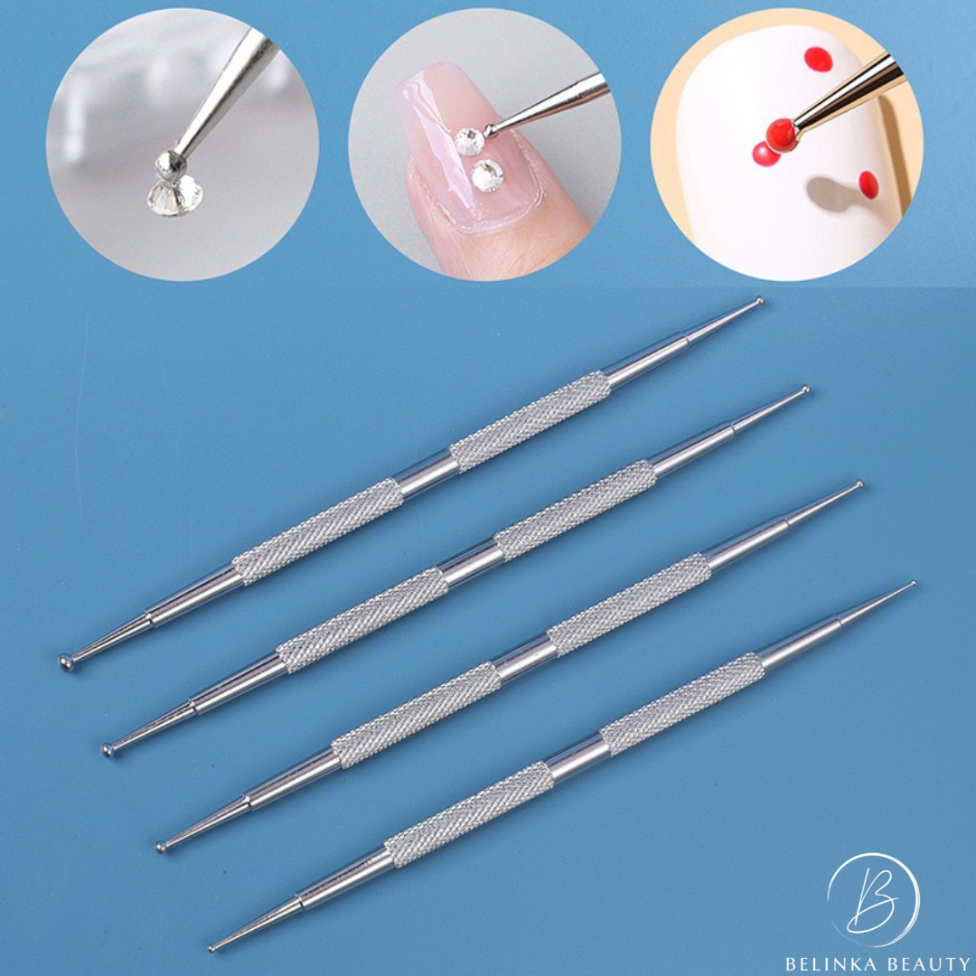 Professional set of decorative balls for nails