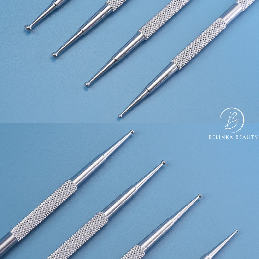 Professional set of decorative balls for nails