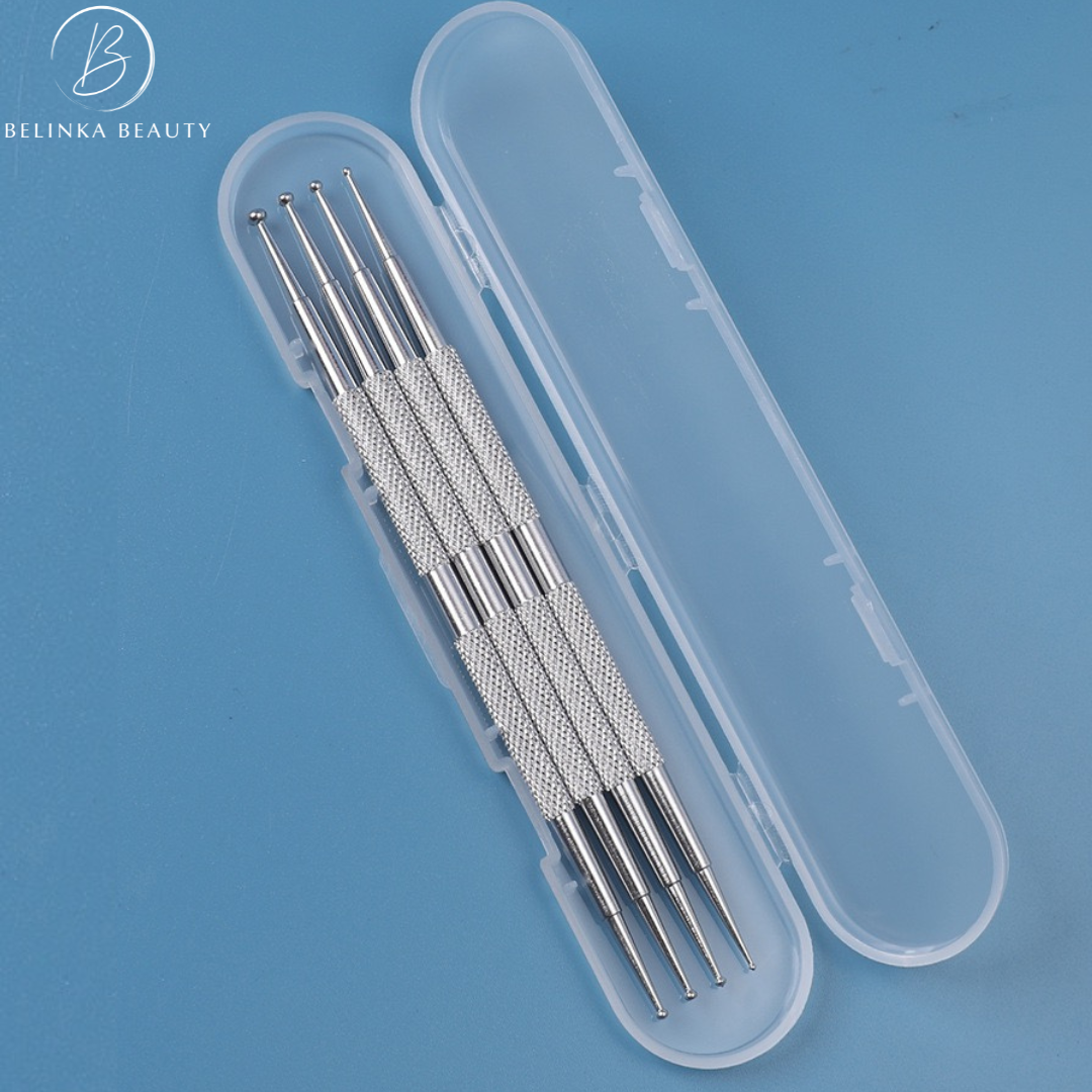 Professional set of decorative balls for nails