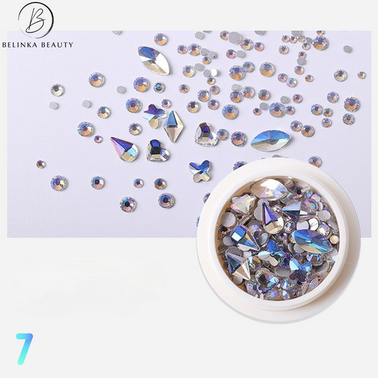 Mix of crystals for nails - Dainty Waterfall Set 7