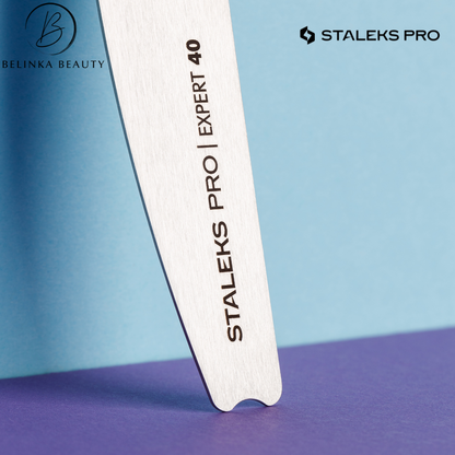 Staleks Expert metal base for disposable files in the shape of a crescent - MBE-40