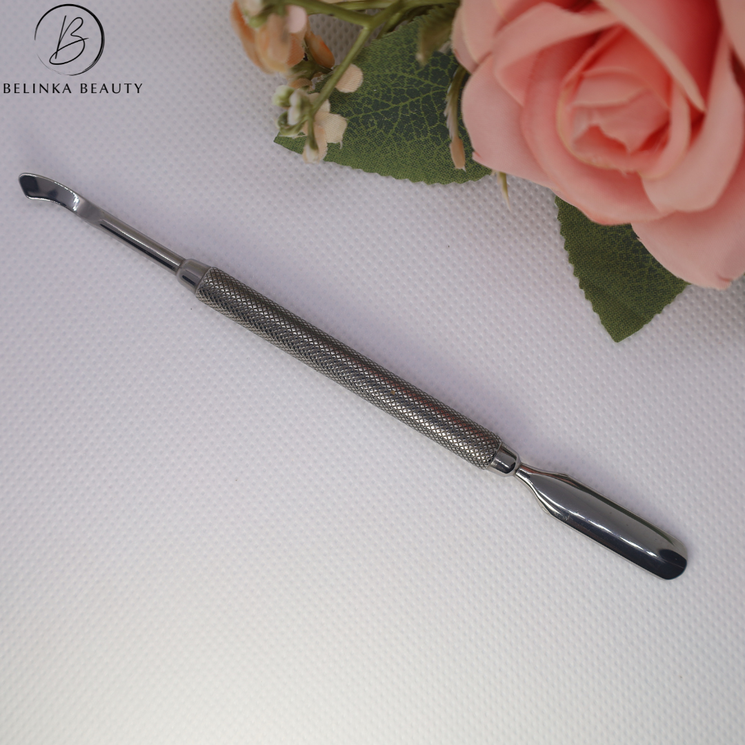 Professional metal nail pusher - cuticle and dirt remover