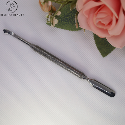 Professional metal nail pusher - cuticle and dirt remover