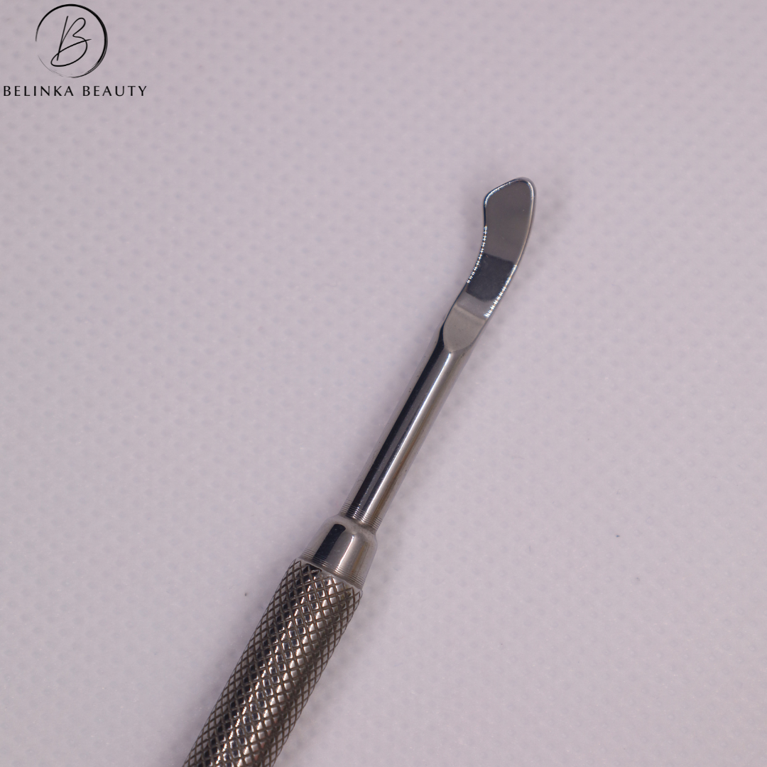 Professional metal nail pusher - cuticle and dirt remover