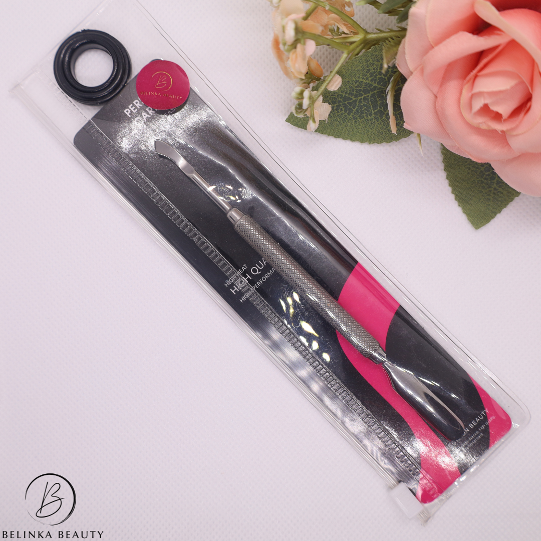 Professional metal nail pusher - cuticle and dirt remover